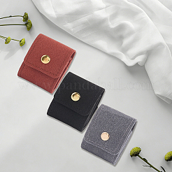 3Pcs 3 Styles PU Leather Jewelry Rolls&nbsp;ABAG-CL0001-70A