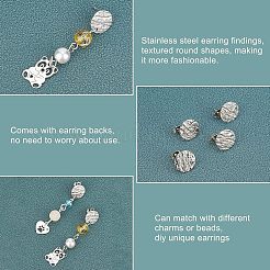 304 Stainless Steel Stud Earring Findings&nbsp;STAS-UN0018-20P