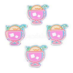 Transparent Printed Acrylic Cabochons&nbsp;TACR-N016-32