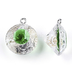Transparent Epoxy Resin Pendants&nbsp;LS-CRES-N025-11E