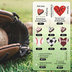 DIY Sport Theme Earring Making Kit&nbsp;DIY-TA0006-11