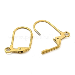Ion Plating(IP) 304 Stainless Steel Leverback Earring Findings&nbsp;X-STAS-P360-02B-G