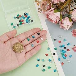 70Pcs 7 Styles Gemstone Cabochons&nbsp;G-AR0006-16B