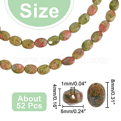 2 Strands Natural Unakite Beads Strands&nbsp;G-NB0004-30