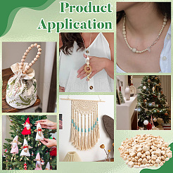 Unfinished Natural Wood Beads&nbsp;WOOD-PH0008-86