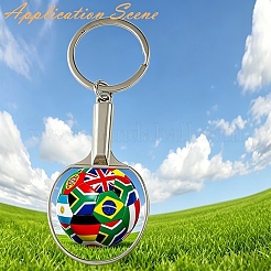 Table Tennis Alloy Sublimation Blanks Keychains&nbsp;AL-CBAF9A1-02P-01