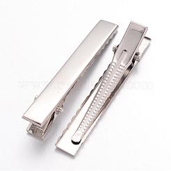 Iron Flat Alligator Hair Clip Findings&nbsp;X-IFIN-S286-57mm