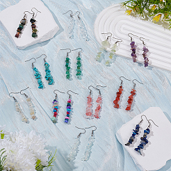 316 Surgical Stainless Steel Chip Dangle Earrings&nbsp;EJEW-WR00002
