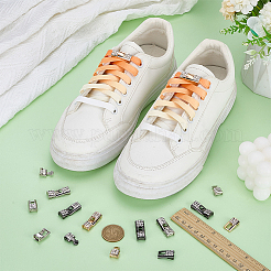 12Pairs 3 Colors Alloy Rhinestone Shoelace Buckles&nbsp;FIND-FG0005-34