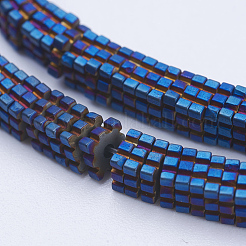Electroplate Non-magnetic Synthetic Hematite Beads Strands&nbsp;G-J381-4x1mm-A02-F