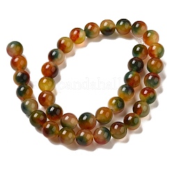Natural Dyed White Jade Beads Strands&nbsp;G-M402-C04-26