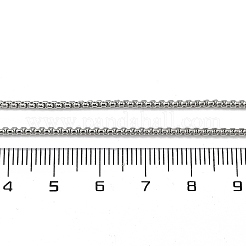 1.5mm Rack Plating Brass Box Chain Necklaces for Women Men&nbsp;MAK-L044-21P