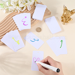 100Pcs Rectangle Blank PVC Price Tags&nbsp;CDIS-SP0001-40A