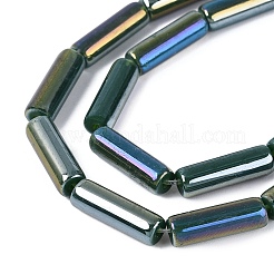 Electroplate Opaque Glass Beads Strands&nbsp;EGLA-Q132-02A-B01