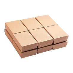 Kraft Cotton Filled Cardboard Paper Jewelry Set Boxes&nbsp;CBOX-R036-11A