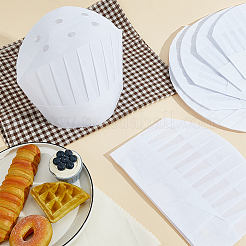 48Pcs Non-woven Fabrics Disposable Chef Hat&nbsp;AJEW-GO0005-19