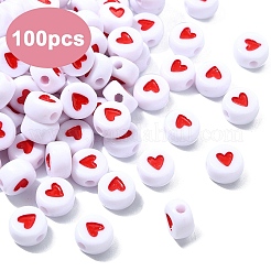 100Pcs Opaque Acrylic Beads&nbsp;MACR-YW0003-79A