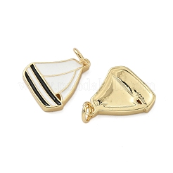 Brass Enamel Pendants&nbsp;KK-P325-26G