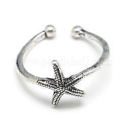 Adjustable Alloy Cuff Finger Rings&nbsp;RJEW-S038-039