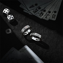 Brass with Rhinestone Finger Rings for Men&nbsp;FS-WG9B66A-01