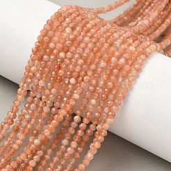 Natural Sunstone Beads Strands&nbsp;G-RM250101-B40