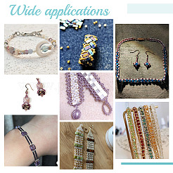6 Bags 2 Style Opaque Acrylic Multi-Strand Links&nbsp;SACR-NB0001-15