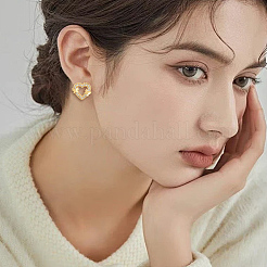 3 Pairs 3 Styles Brass Micro Pave Clear Cubic Zirconia Stud Earrings for Women&nbsp;EJEW-BBC0002-10