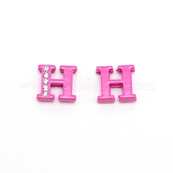 Rhinestone Slide Letter Charms&nbsp;RB-TAC0002-01H