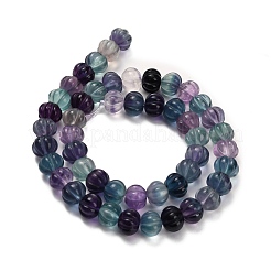 Natural Fluorite Carved Beads Strands&nbsp;G-L634-O02-01
