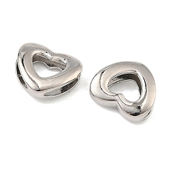 Brass Heart Linking Rings&nbsp;KK-B170-17P