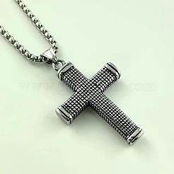 Stylish 304 Stainless Steel Cross Pendant Necklaces for Men's Fashion Accessories&nbsp;GA9172