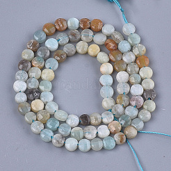 Natural Flower Amazonite Beads Strands&nbsp;G-S354-43
