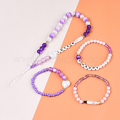 DIY 28 Style Resin & Acrylic & ABS Beads Jewelry Making Finding Kit&nbsp;DIY-NB0012-03C
