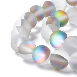 Synthetic Moonstone Beads Strands&nbsp;G-E573-01C-14