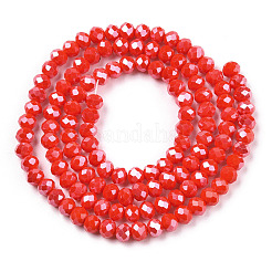 Electroplate Glass Beads Strands&nbsp;LS-EGLA-A034-P8mm-A10
