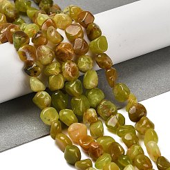 Natural Yellow Green Opal Beads Strands&nbsp;G-P497-01E-34A