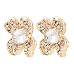 Alloy Rhinestone Stud Earrings for Women&nbsp;AL-CBA6127-02G