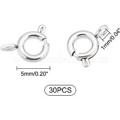 30Pcs 304 Stainless Steel Spring Ring Clasps&nbsp;STAS-UN0028-99