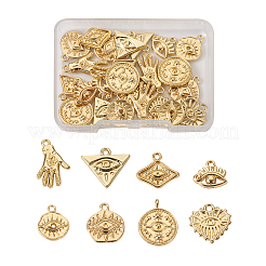32Pcs 8 Style Alloy Pendants&nbsp;FIND-TA0002-10
