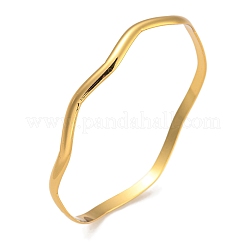 7Pcs PVD Vacuum Plating 202 Stainless Steel Bangle Sets&nbsp;BJEW-M317-13G-01