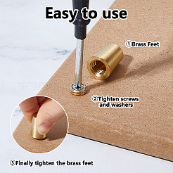 8 Bags Brass Furniture Legs&nbsp;KK-DC0005-15