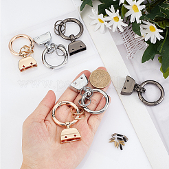 6 Sets 3 Colors Alloy Keychain Clasps&nbsp;DIY-CA0004-49