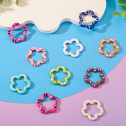 10Pcs Spray Painted Alloy Spring Gate Rings&nbsp;FIND-TA0008-68