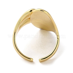 Rack Plating Brass Open Cuff Rings&nbsp;RJEW-K249-10G