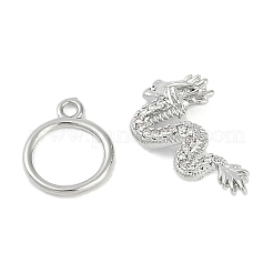 Brass Micro Pave Clear Cubic Zirconia Toggle Clasps&nbsp;LS-KK-K391-06P