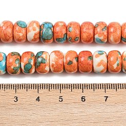 Dyed Synthetic Riverstone Beads Strands&nbsp;G-Z105-C01-01F