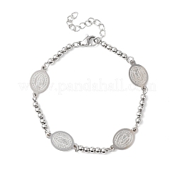 Religion 304 Stainless Steel Link Bracelets&nbsp;BJEW-F524-04B-P
