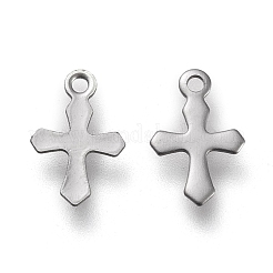 Non-Tarnish 304 Stainless Steel Tiny Cross Charms&nbsp;STAS-K195-16P