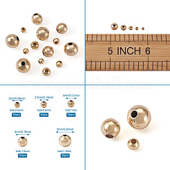 Brass Round Spacer Beads&nbsp;KK-CD0001-08G-NR