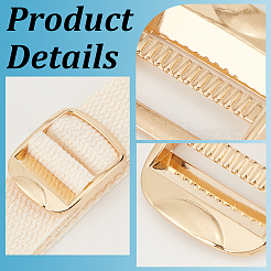 10Pcs Rectangle Alloy Buckles&nbsp;FIND-CY0002-23LG